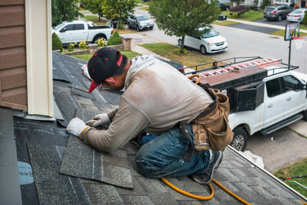 Professional Gutter Repair And Installation technician working in Wilmington, OH